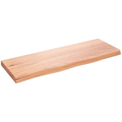 Piano Bagno Marrone 80x30x(2-4) cm Legno Massello Trattato vidaXL