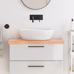 State pensando di rinnovare i vostri ripiani a casa? Questo piano da bagno in legno è la scelta che fa per voi! Struttura res ...