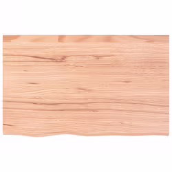 Piano Bagno Marrone 80x50x(2-6) cm Legno Massello Trattatocod mxl 103608 - Vista aggiuntiva 3