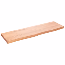 Piano Bagno Marrone 100x30x(2-4) cm Legno Massello Trattatocod mxl 119819 - Vista aggiuntiva 2