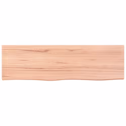 Piano Bagno Marrone 100x30x(2-4) cm Legno Massello Trattatocod mxl 119819 - Vista aggiuntiva 3