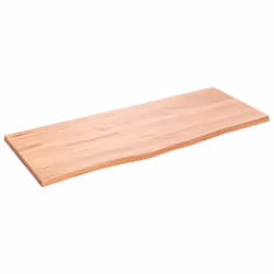 Piano Bagno Marrone Chiaro 100x40x2 cm Legno Massello Trattatocod mxl 95878 - Vista aggiuntiva 2