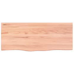 Piano Bagno Marrone Chiaro 100x40x2 cm Legno Massello Trattatocod mxl 95878 - Vista aggiuntiva 3