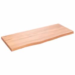 Piano Bagno Marrone 100x40x(2-4) cm Legno Massello Trattatocod mxl 71878 - Vista aggiuntiva 2