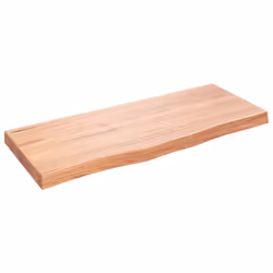 Piano Bagno Marrone 100x40x(2-6) cm Legno Massello Trattatocod mxl 119851 - Vista aggiuntiva 2
