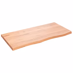 Piano Bagno Marrone 100x50x(2-4) cm Legno Massello Trattatocod mxl 119842 - Vista aggiuntiva 2
