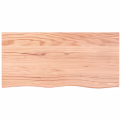 Piano Bagno Marrone 100x50x(2-4) cm Legno Massello Trattatocod mxl 119842 - Vista aggiuntiva 3