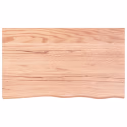Piano Bagno Marrone Chiaro 100x60x2 cm Legno Massello Trattatocod mxl 71904 - Vista aggiuntiva 3