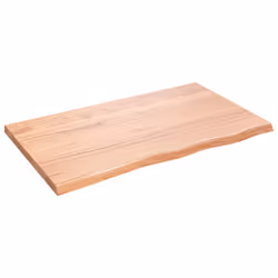 Piano Bagno Marrone 100x60x(2-4) cm Legno Massello Trattatocod mxl 95904 - Vista aggiuntiva 2