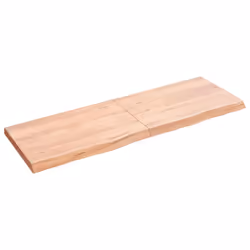 Piano Bagno Marrone 120x40x(2-4) cm Legno Massello Trattatocod mxl 119866 - Vista aggiuntiva 2