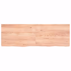 Piano Bagno Marrone 120x40x(2-4) cm Legno Massello Trattatocod mxl 119866 - Vista aggiuntiva 3