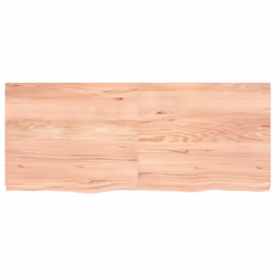Piano Bagno Marrone 120x50x(2-4) cm Legno Massello Trattatocod mxl 71903 - Vista aggiuntiva 3