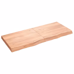 Piano Bagno Marrone 120x50x(2-6) cm Legno Massello Trattatocod mxl 95920 - Vista aggiuntiva 2