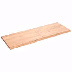 Piano Bagno Marrone 140x50x(2-4) cm Legno Massello Trattatocod mxl 95938 - Vista aggiuntiva 2