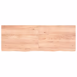 Piano Bagno Marrone 140x50x(2-4) cm Legno Massello Trattatocod mxl 95938 - Vista aggiuntiva 3