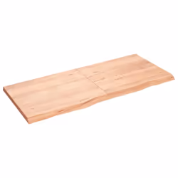 Piano Bagno Marrone 140x60x(2-4) cm Legno Massello Trattatocod mxl 119887 - Vista aggiuntiva 2