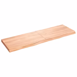 Piano Bagno Marrone 160x50x(2-6) cm Legno Massello Trattatocod mxl 119873 - Vista aggiuntiva 2