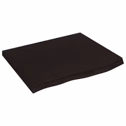 Piano Bagno Marrone Scuro 60x60x(2-4)cm Legno Massello Trattatocod mxl 78886 - Vista aggiuntiva 2