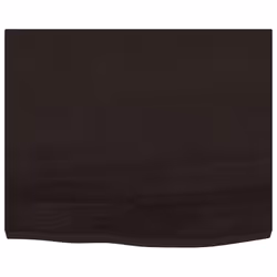 Piano Bagno Marrone Scuro 60x60x(2-4)cm Legno Massello Trattatocod mxl 78886 - Vista aggiuntiva 3