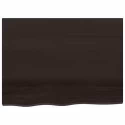Piano Bagno Marrone Scuro 80x60x(2-4)cm Legno Massello Trattatocod mxl 102841 - Vista aggiuntiva 3