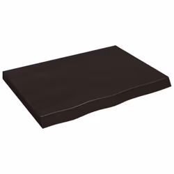 Piano Bagno Marrone Scuro 80x60x(2-6)cm Legno Massello Trattatocod mxl 126807 - Vista aggiuntiva 2