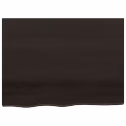 Piano Bagno Marrone Scuro 80x60x(2-6)cm Legno Massello Trattatocod mxl 126807 - Vista aggiuntiva 3