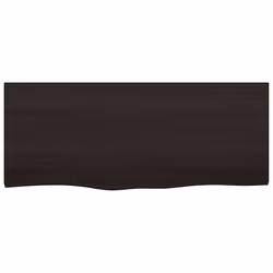 Piano Bagno Marrone Scuro 100x40x(2-6)cm Legno Trattatocod mxl 78906 - Vista aggiuntiva 3