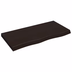 Piano Bagno Marrone Scuro 100x50x(2-6)cm Legno Trattatocod mxl 132891 - Vista aggiuntiva 2