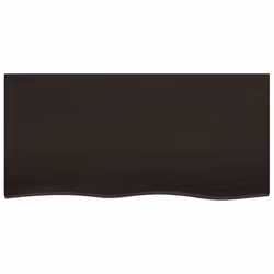 Piano Bagno Marrone Scuro 100x50x(2-6)cm Legno Trattatocod mxl 132891 - Vista aggiuntiva 3