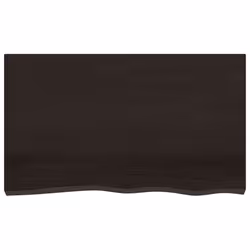 Piano Bagno Marrone Scuro 100x60x2 cm Legno Massello Trattatocod mxl 78910 - Vista aggiuntiva 3