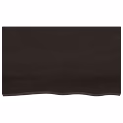 Piano Bagno Marrone Scuro 100x60x(2-4)cm Legno Trattatocod mxl 102851 - Vista aggiuntiva 3