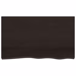 Piano Bagno Marrone Scuro 100x60x(2-6) cm Legno Trattatocod mxl 78908 - Vista aggiuntiva 3