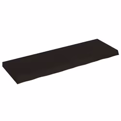 Piano Bagno Marrone Scuro 120x40x(2-6)cm Legno Trattatocod mxl 119835 - Vista aggiuntiva 2