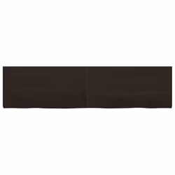Piano Bagno Marrone Scuro 160x40x(2-4)cm Legno Trattatocod mxl 71895 - Vista aggiuntiva 3