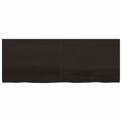Piano Bagno Marrone Scuro 160x60x(2-4)cm Legno Trattatocod mxl 119870 - Vista aggiuntiva 3