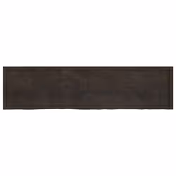 Piano Bagno Marrone Scuro 200x50x(2-4)cm Legno Trattatocod mxl 119838 - Vista aggiuntiva 3