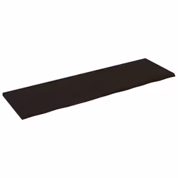 Piano Bagno Marrone Scuro 200x60x(2-4)cm Legno Trattatocod mxl 95876 - Vista aggiuntiva 2