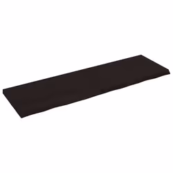 Piano Bagno Marrone Scuro 200x60x(2-6)cm Legno Trattatocod mxl 71870 - Vista aggiuntiva 2