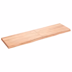 Piano Tavolo Marrone 180x50x(2-6) cm Massello Rovere Trattatocod mxl 120761