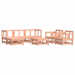 vidaXL Set Divani Giardino 7 pz con Cuscini Legno Massello di Douglas - Vista aggiuntiva 3
