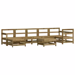 Set Divani da Giardino 8pz con Cuscini Legno Impregnato di Pinocod mxl 124413 - Vista aggiuntiva 3