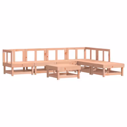 vidaXL Set Divani Giardino 7 pz con Cuscini Legno Massello di Douglas - Vista aggiuntiva 3
