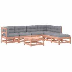 Set Divani Giardino 7 pz con Cuscini Legno Massello di Douglascod mxl 77216 - Vista aggiuntiva 2