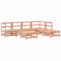 Set Divani Giardino 7 pz con Cuscini Legno Massello di Douglascod mxl 77216 - Vista aggiuntiva 3