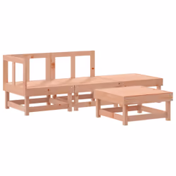 vidaXL Set Divani Giardino 4 pz con Cuscini Legno Massello di Douglas - Vista aggiuntiva 3