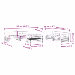 VidaXL 3186129 set mobili da esterno - Vista aggiuntiva 8