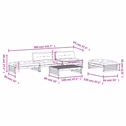 VidaXL 3186145 set mobili da esterno - Vista aggiuntiva 8