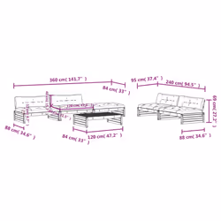 VidaXL 3186152 set mobili da esterno - Vista aggiuntiva 8
