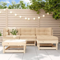Vidaxl - Set Salotto da Giardino 5 pz in Legno Massello di Pino 80294