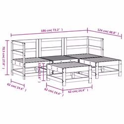 VidaXL 3186173 set mobili da esterno - Vista aggiuntiva 7
